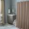 Bath Bliss Microfiber Soft Touch Diamond Design Shower Curtain Liner